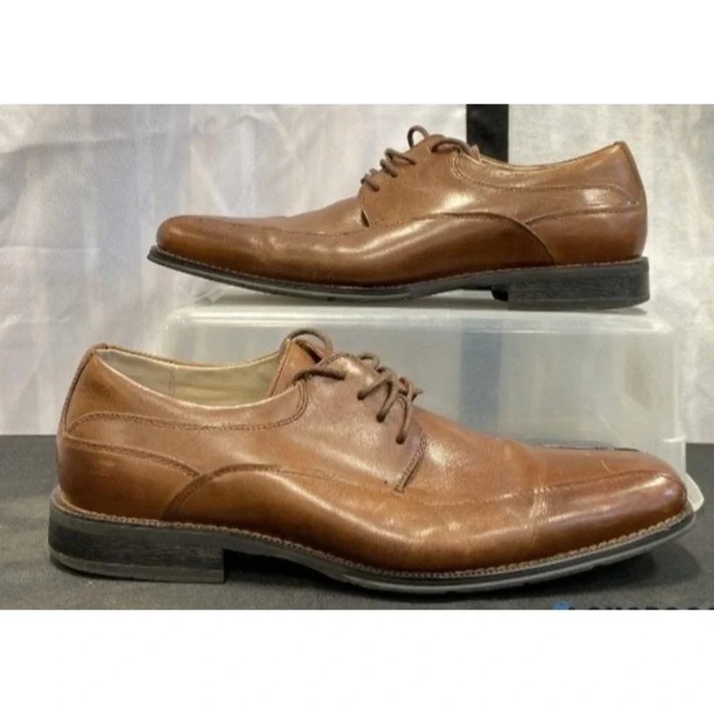 Florsheim Mens Brown Leather Oxford Dress Shoes‎ Size 10.5